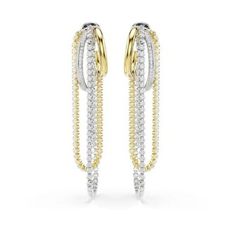 Swarovski Hyperbola Oorhangers - Dames - Oorbellen - Grijs - ONE Size - Accessoires
