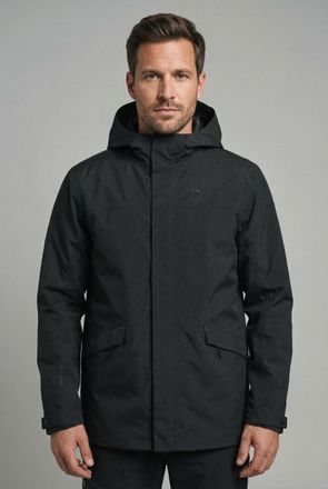 Sch&ouml;ffel Regenjacke SCH&Ouml;FFEL CIRC Jacket Style Smue MEN, Herren, Gr. 46, schwarz, Obermaterial: 100% Polyester, Jacken Regenjacke, sportlicher Stil, aus Polyes