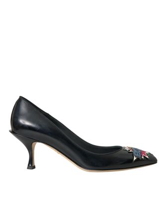 Dolce & Gabbana Patentleren Pumps met Versierde Hakken