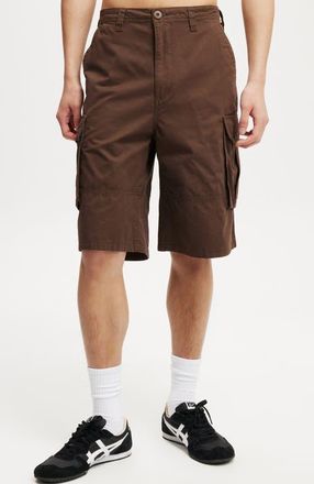 Cotton On Mens Baggy Cargo Short in Chocolate Twill at Nordstrom, Size 28