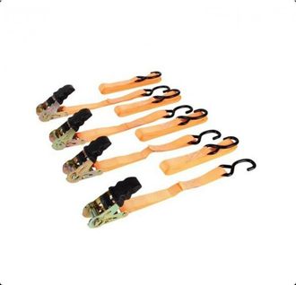OEM 4 Correas De Sujeci&oacute;n 800 Kg - 25 Mm &times; 3 M, Tensor De Trinquete Resistente