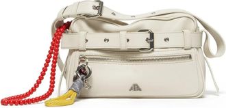 Aniye By Medium Santa Bag - Dames - Schoudertassen - Beige - ONE Size - Leer - Tassen