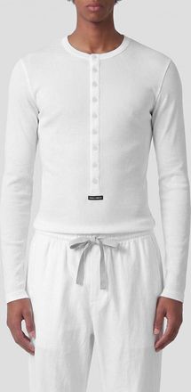 Dolce & Gabbana Maglia di cotone con bottoni Dolce & Gabbana