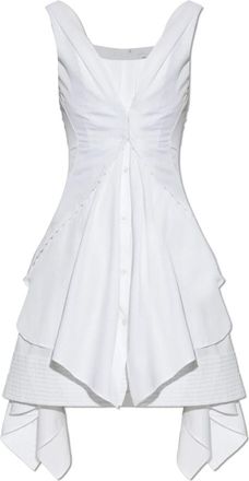 Alexander McQueen Kleedjes, Dames, Wit, M, Kleedjes