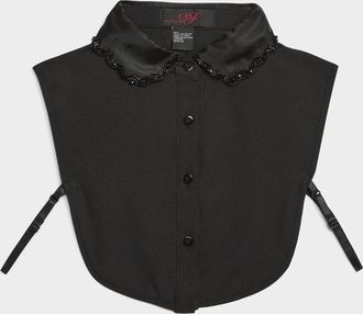 Simons Womens Mini-jewel scalloped faux collar