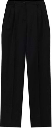 Dolce & Gabbana Pantaloni in lana con pinces - - Trousers - Donna - Nero - L