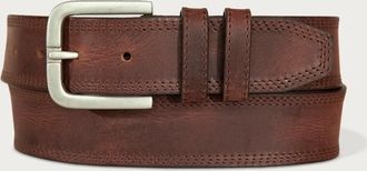 Lucky Brand Triple Needle Stitch Leather Belt
