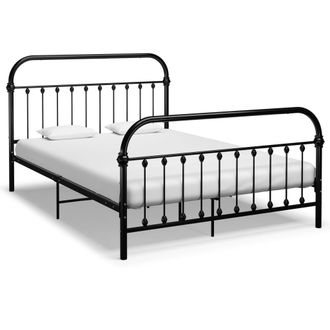 Berkfield Home Bed Frame Black Metal 160x200 cm