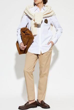 Dolce & Gabbana Shirt With Applique, Mens, White