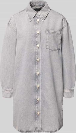 Marc O'Polo Denim Marc OPolo Denim Loose Fit Jeanskleid aus reiner Baumwolle in Hellgrau, Größe XL