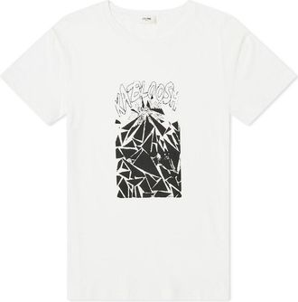 Celine Printed Cotton T Shirt