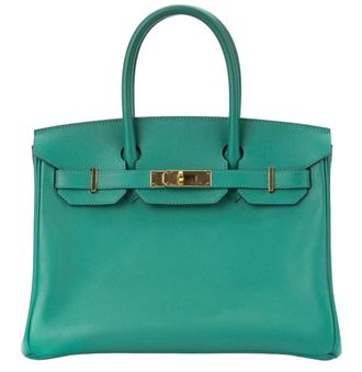 Herm&egrave;s Birkin 30cm Vert Vertigo Gold Hardware