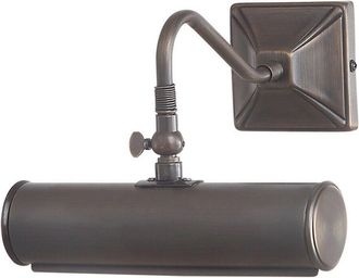 Loops SingleIron Picture Light Screw Effect Wire Binding Dark Bronze LED E14 40W