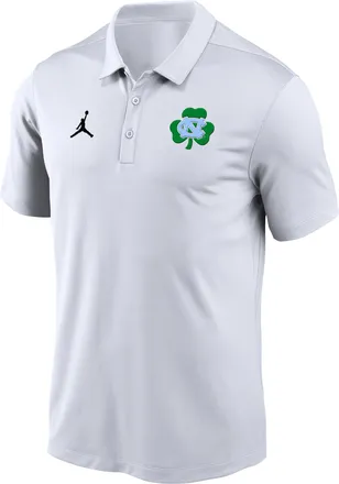 Nike Jordan North Carolina 2026 Aer Lingus College Football Classic Nike Mens Dri-FIT College Polo in White | M51592E998TCUU-WHT