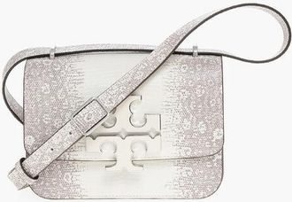 Tory Burch Lizard Effect ELEANOR Leather Shoulder Bag size Unica