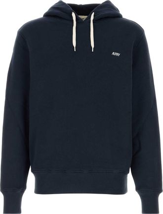 Autry Navy Blue Cotton Sweatshirt