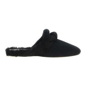 Alexandre Birman Clarita Babouche Shearling - Dames - Schoenen - Zwart - Maat: 39 EU Su&egrave;de