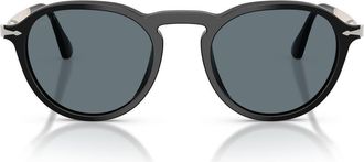 Persol 51mm Polarized Phantos Sunglasses in Black /Polar Dark Grey at Nordstrom