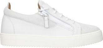 Giuseppe Zanotti Giuseppe Zanotti Herrens Sneakers aus wei&szlig;em/hellgrauem Leder