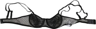 Dolce & Gabbana Zwarte Bloemen Balconette Beha Ondergoed - Dames - BHs - Zwart - S - Ondergoed