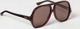 Chlo&eacute; Occhiali da sole aviator in acetato con forma a goccia e doppio ponte