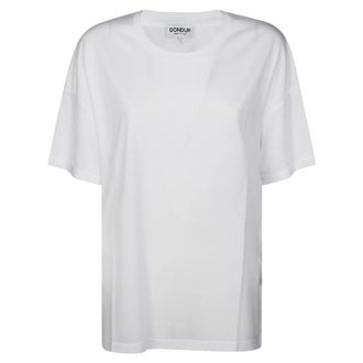 Dondup T-Shirts, female, White, S, Casual Cotton T-Shirt for Men