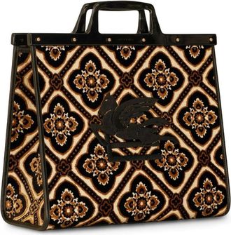 Etro Love Trotter Medium Tote Bag - Dames - Shoppers - Bruin - ONE Size - Leer - Tassen