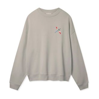 Axel Arigato Heren, Sweatshirts & Hoodies, Grijs, Maat: S Katoen