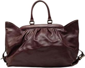 Fendi Pre-owned Vintage Top-Handle Handbag - Dames - Vintage Handtas - Bruin - ONE Size - Leer - Vintage