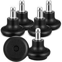 OEM Juego De 5 Ruedas Giratorias De Repuesto Bell Glides Para Sillas De Oficina (negras), Ruedas Giratorias De 2 Pulgadas Para Taburetes De Perfil Alto