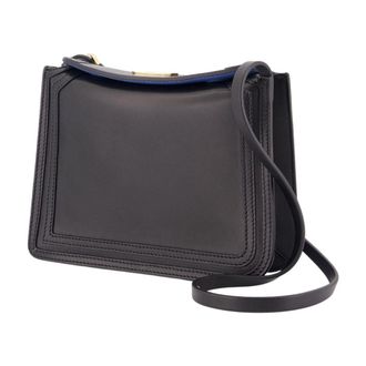 Lanvin Womens Compagnon Crossbody Bag Black Calfskin