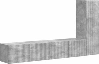 vidaXL Conjunto De Mueble De Tv 3 Uds. Gris Concreto Vidaxl
