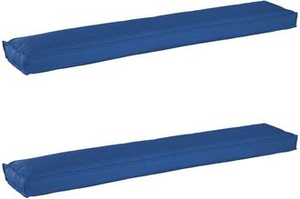 vidaXL Juego De Cojines De Paleta 2 Pcs Azul Real 200 X 40 X 8 Cm Vidaxl