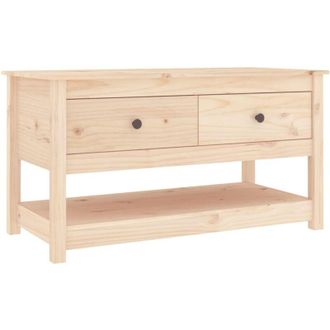 vidaXL Coffee Table 102x49x55 cm Solid Wood Pine Vidaxl