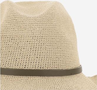 Filippo Catarzi Womens Paper Hat Natural