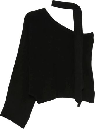 Federica Tosi Maglia Monospalla - - Knitwear - Donna - Nero - M
