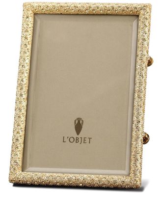 L'OBJET Cornice Rectangular Pave (10cm x 15cm) - Oro