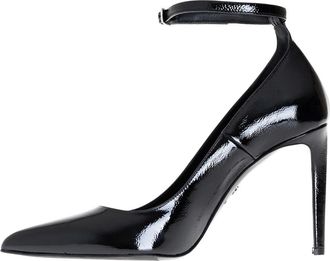 Ami Pumps, female, Black, 6 UK, Black Patent Leather Stiletto Heel Pumps