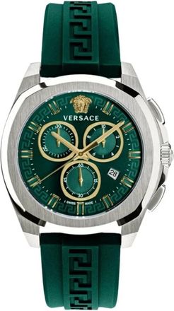 Versace Chronograph Chrono GEO - Heren - Accessoires - Groen - Maat: ONE Size