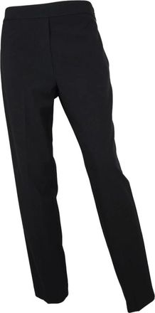 Kaos Rechte Pijp Elastische Taille Broek Zwart - Dames - Straight fit broeken - Zwart - M - Polyester - Broeken