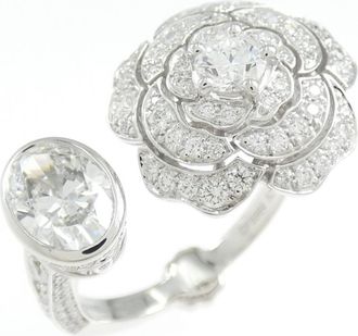 Chanel White Gold White Gold (18K) Band Ring (Pre-Owned)