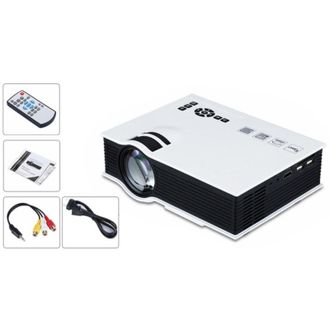 Trade Shop Trade Shop - Proyector Port&aacute;til Led Proyector De Video Mini Home Cinema Pc Vga / Usb / Sd / Av / Hdmi