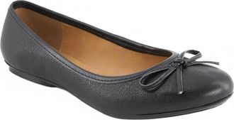 Andrea Womens Bow Ballet Flats In Black