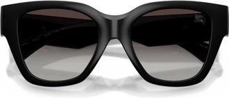 Burberry Vierkante zonnebril - unisex - Zonnebrillen - Zwart - 53 MM - Nylon - Accessoires