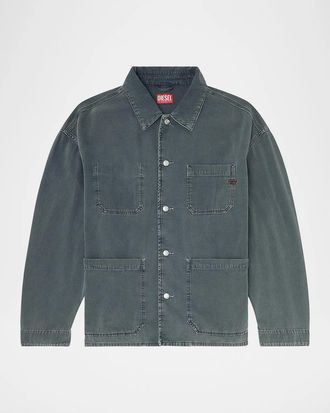 Diesel Men & apos;s Stack Cotton Utility Jacket