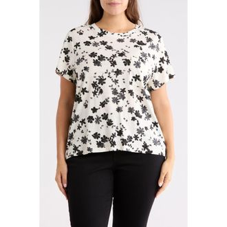 Sanctuary Cotton Blend Pocket T-Shirt in Flutter Black at Nordstrom Rack, Size 3 X
