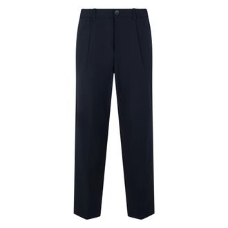 Herno Chinos, male, Blue, Size: XL Soft Wool Pants