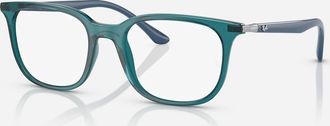 Ray-Ban Womens Rb7211 8206 Transparent Eyeglass Frames In Turquoise