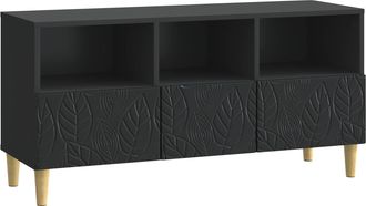vidaXL Mueble De Tv 102 X 34,5 X 50 Cm Negro Madera De Ingenier&iacute;a Vidaxl