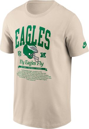 Nike Philadelphia Eagles Rewind Nike Mens NFL T-Shirt in Brown | N19905Y86V-Y1Q
